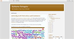 Desktop Screenshot of blog.schlomo.schapiro.org